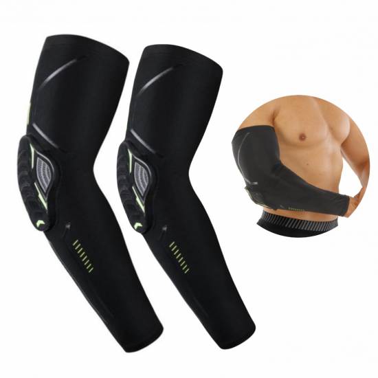 Налокітники баскетбольні 2 шт. Elbow Pads р-р S, M, L, XL, чорний (HB-021)