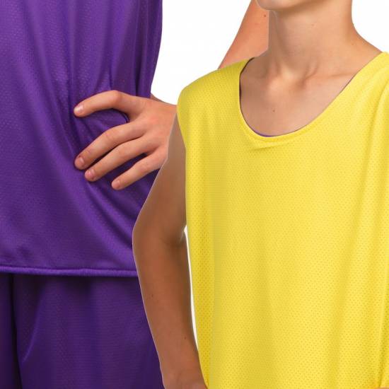 Форма баскетбольна дитяча BasketBall Uniform двостороння фіолетовий-жовтий (LD-8300T)