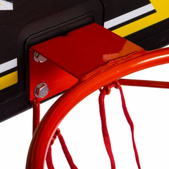 Щит баскетбольний ігровий Basketball Hoop 80х58 см з кільцем 38 см і сіткою (S009F)