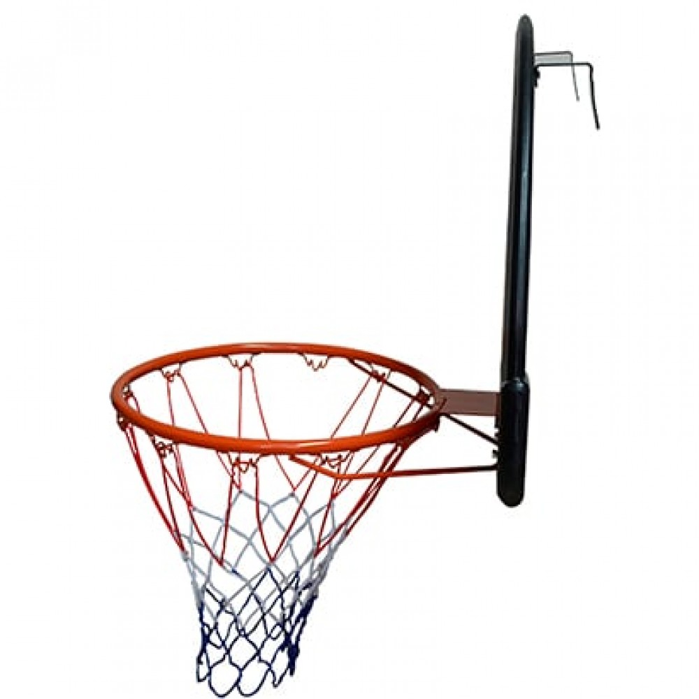 Щит баскетбольний ігровий Basketball Hoop 80х58 см з кільцем 38 см і сіткою (S009F)