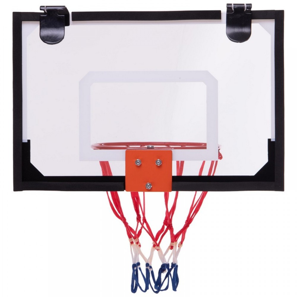 Міні-щит баскетбольний Basketball MiniHoop 45х30 см з кільцем 22 см і сіткою (S011)