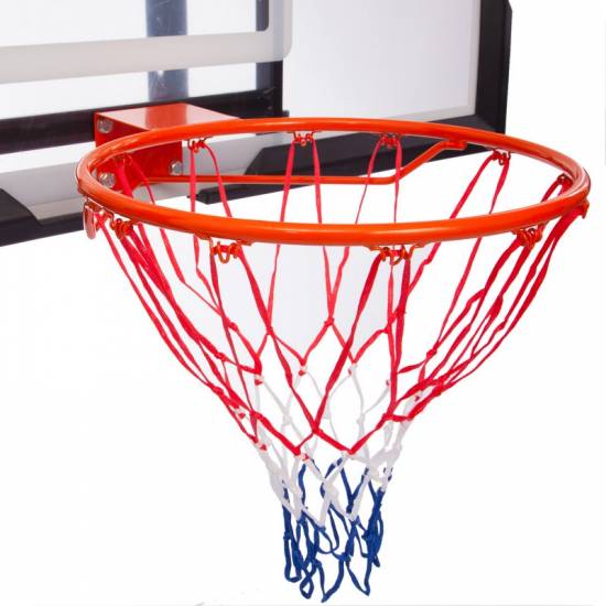 Щит баскетбольний ігровий Basketball Hoop 136х80 см з кільцем 45 см і сіткою (S027B)