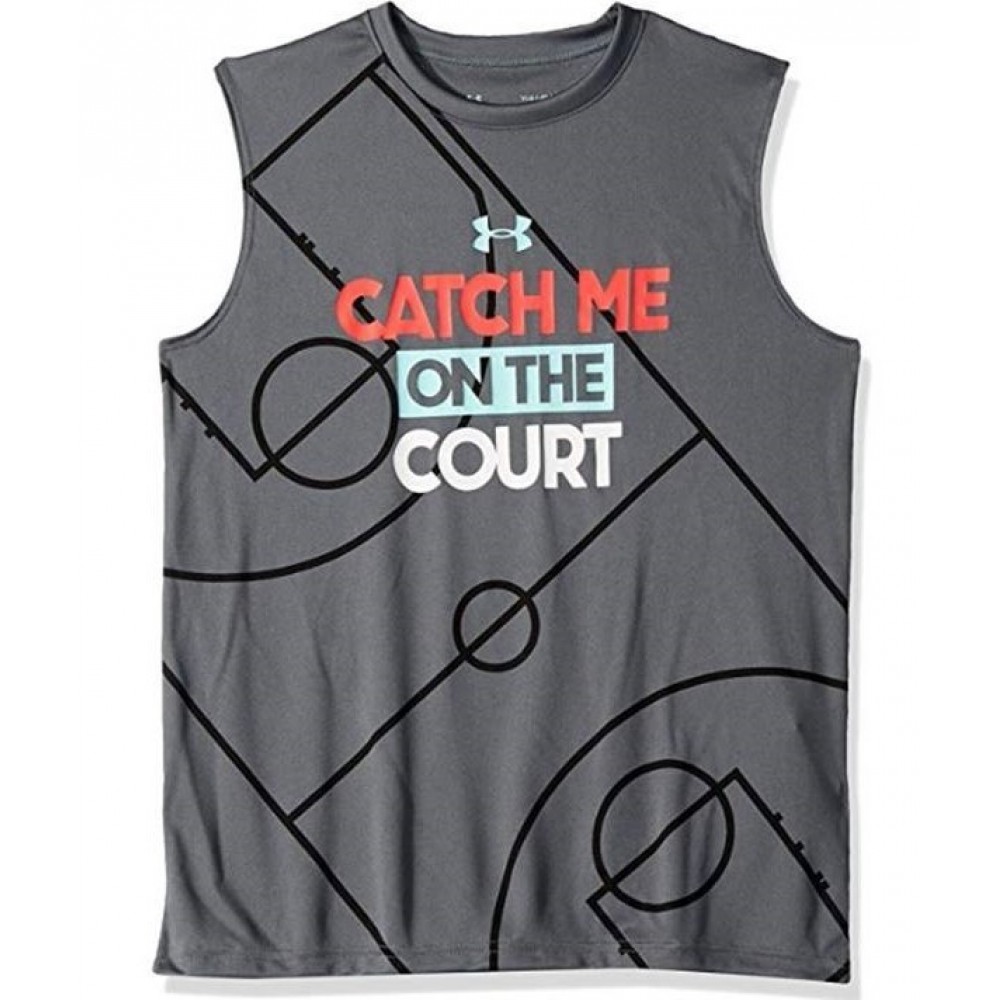 Дитяча баскетбольна майка Under Armour з прінтом Catch Me On The Court (1330794)