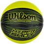 М'яч баскетбольний гумовий для вулиці та зали Wilson Hyper shot blackl/lime розмір 6