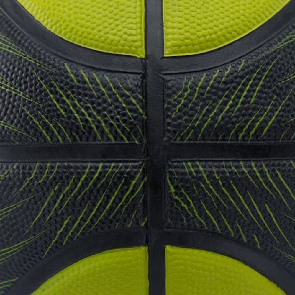 М'яч баскетбольний гумовий для вулиці та зали Wilson Hyper shot blackl/lime розмір 6