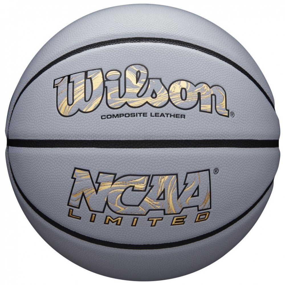 М'яч баскетбольний з композитної шкіри для гри на вулиці/залі Wilson NCAA LIMITED BBALL,сірий, розмір 7