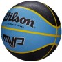 М'яч баскетбольний Wilson MVP розмір 5, 6, 7 чорно-синій для гри на вулиці-залі (WTB9019XB07)
