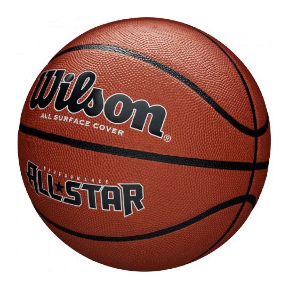 Баскетбольний м'яч Wilson New PERFORMANCE ALL STAR розмір 7 коричневый (WTB4041XB07)