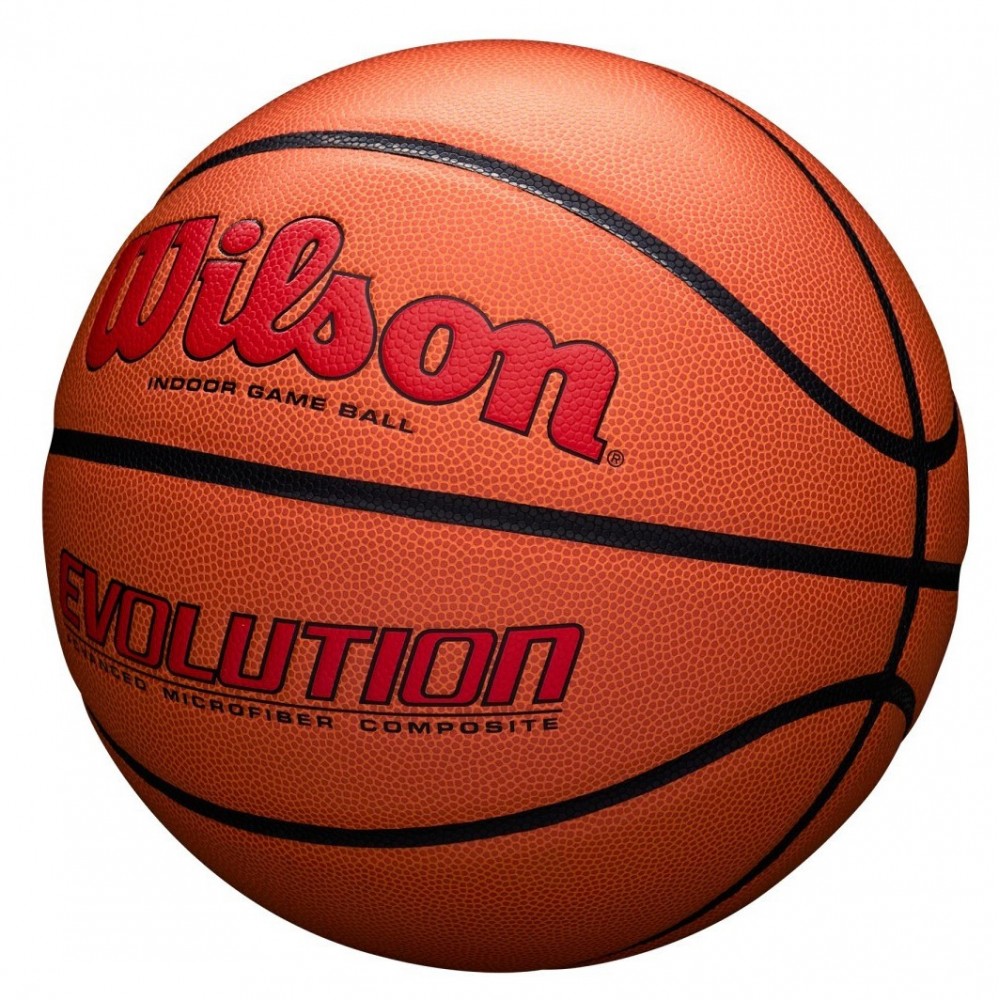 Баскетбольний м'яч Wilson Evolution розмір 7 композитна шкіра коричневий (WTB0595XB0705)