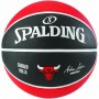 М'яч баскетбольний гумовий для вулиці Spalding NBA Team Chicago Bulls розмір 7, червоний-чорний