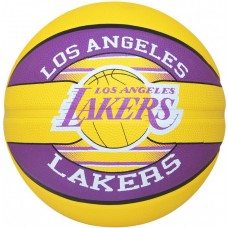 М'яч баскетбольний Spalding NBA Team L.A. Lakers розмір 7 гумовий для вулиці