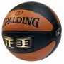 Офіційний баскетбольний м'яч для стрітболу 3х3 Spalding TF-33, композитна шкіра, розмір 6, чорний-коричневий Офіційний баскетбольний м'яч для стрітболу 3х3 Spalding TF-33, композитна шкіра, розмір 6, чорний-коричневий