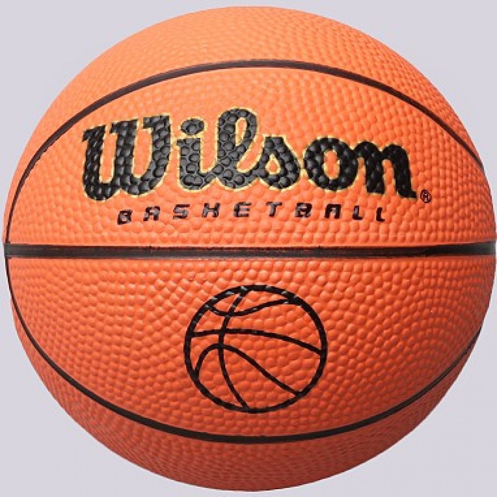 Міні-м'яч баскетбольний Wilson Micro Basketball размір 1 гумовий дитячий-сувенірний (B1717)