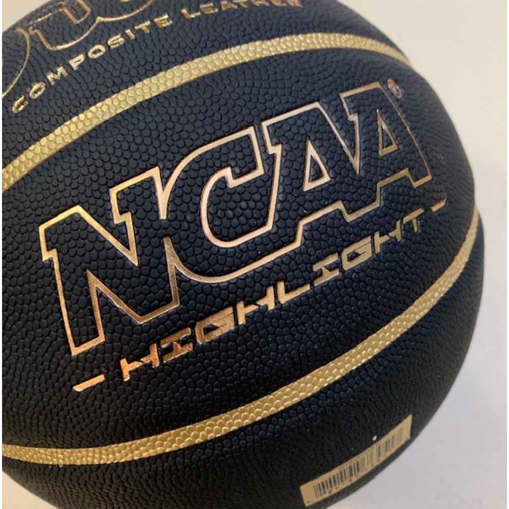М'яч баскетбольний Wilson NCAA Hightlight розмір 7 композитна шкіра чорний (WTB067519XB07)
