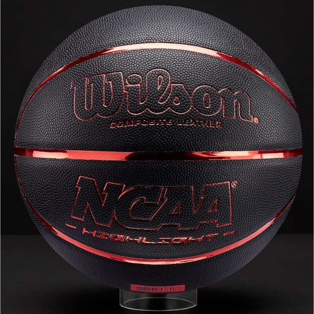 Баскетбольний м'яч Wilson NCAA HIGHLIGHT розмір 7 червоно-чорний (WTB067525XD7)