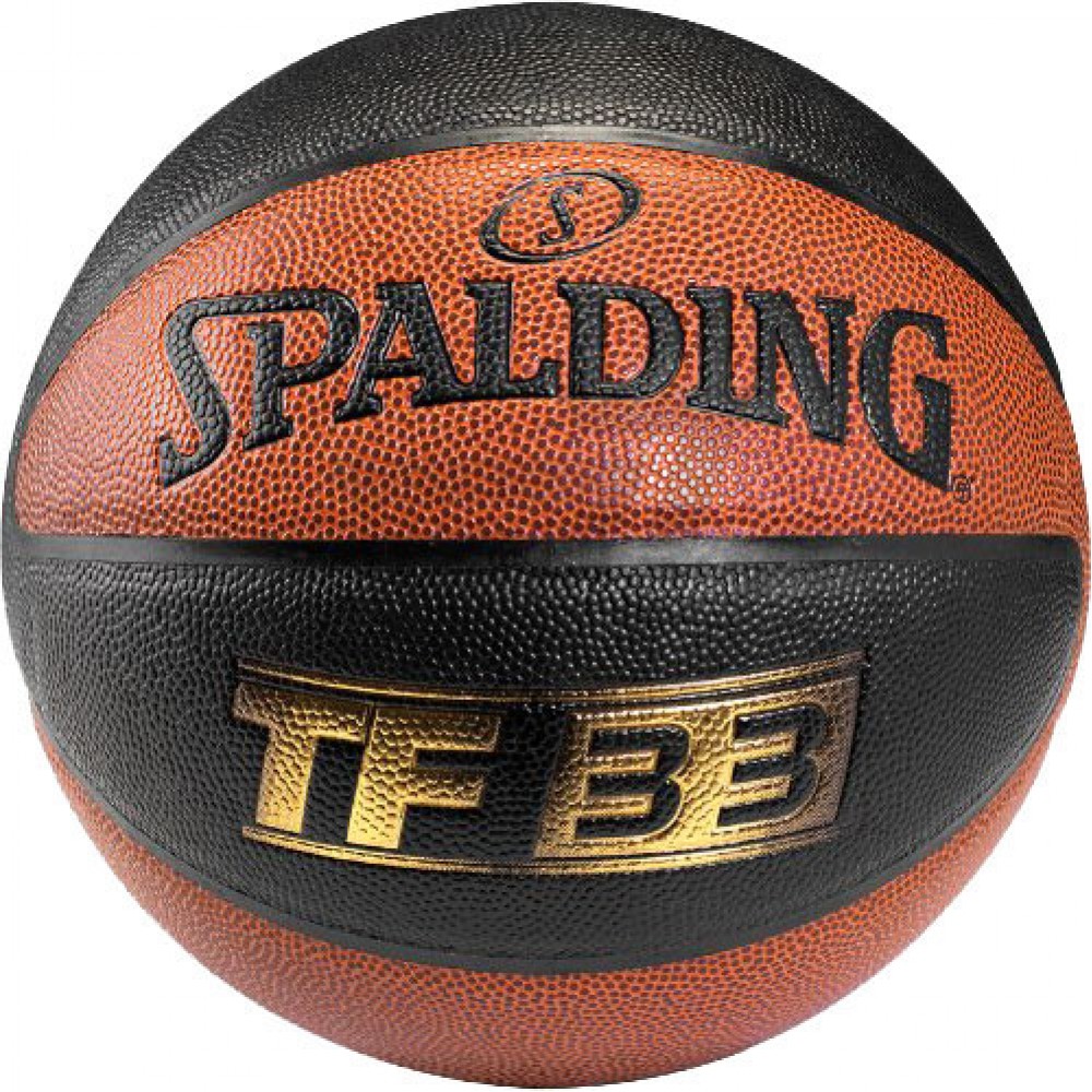 Офіційний баскетбольний м'яч для стрітболу 3х3 Spalding TF-33, композитна шкіра, розмір 6, чорний-коричневий
