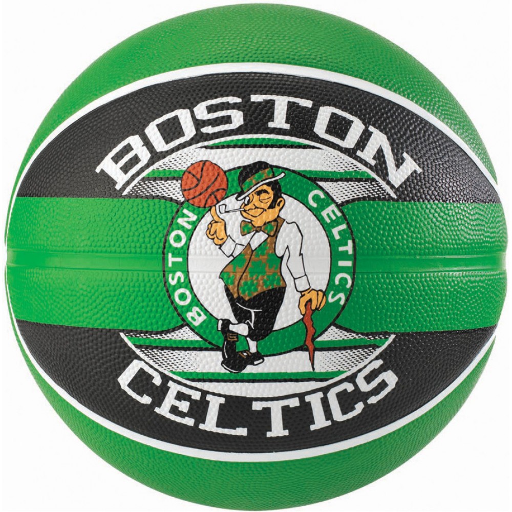 М'яч баскетбольний гумовий для вулиці Spalding NBA Team Boston Celtics розмір 7