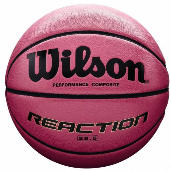 Баскетбольний м'яч Wilson REACTION 285 розмір 6 композитна шкіра для гри зал-вулиця рожевий
