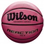 Баскетбольний м'яч Wilson REACTION 285 розмір 6 композитна шкіра для гри зал-вулиця рожевий Баскетбольний м'яч Wilson REACTION 285 розмір 6 композитна шкіра для гри зал-вулиця рожевий