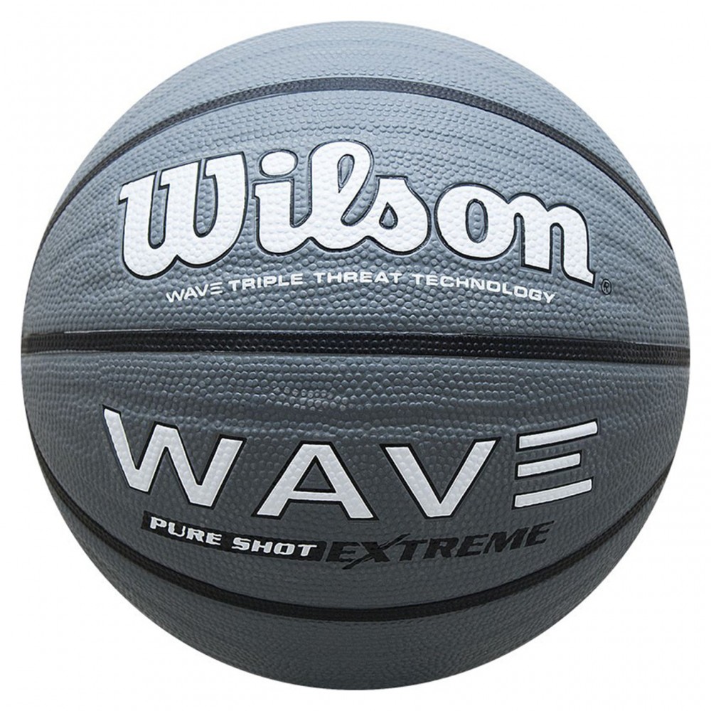 Мяч баскетбольный резиновый Wilson WAVE PURE SHOT EXTREME SS19 размер 7, цвет - серый (WTB0998XB07)
