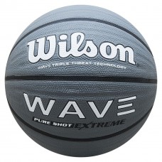Мяч баскетбольный резиновый Wilson WAVE PURE SHOT EXTREME SS19 размер 7, цвет - серый (WTB0998XB07)