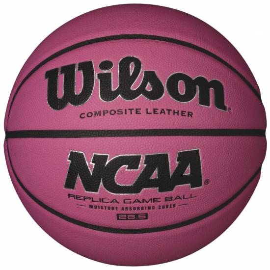 М'яч баскетбольний Wilson NCAA PINK BBALL розмір 6 композитна шкіра рожевий (WTB0731XBPINK)