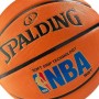 Баскетбольний м'яч Spalding NBA Logoman розмір 7 гумовий коричневий