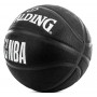 М'яч баскетбольний Spalding NBA Black розмір 7 гумовий чорний (3001500300017)
