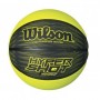 М'яч баскетбольний гумовий для вулиці та зали Wilson Hyper shot blackl/lime розмір 6