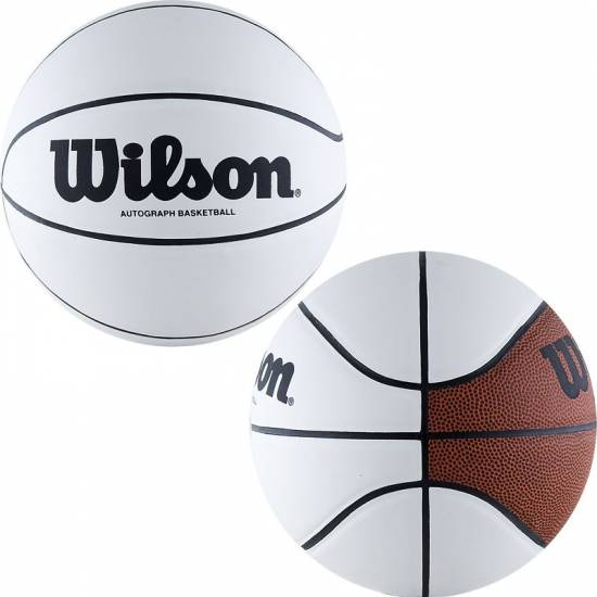М'яч баскетбольний Wilson Autograph Mini Bball розмір 3 сувенірный для автографів (WTB0503)