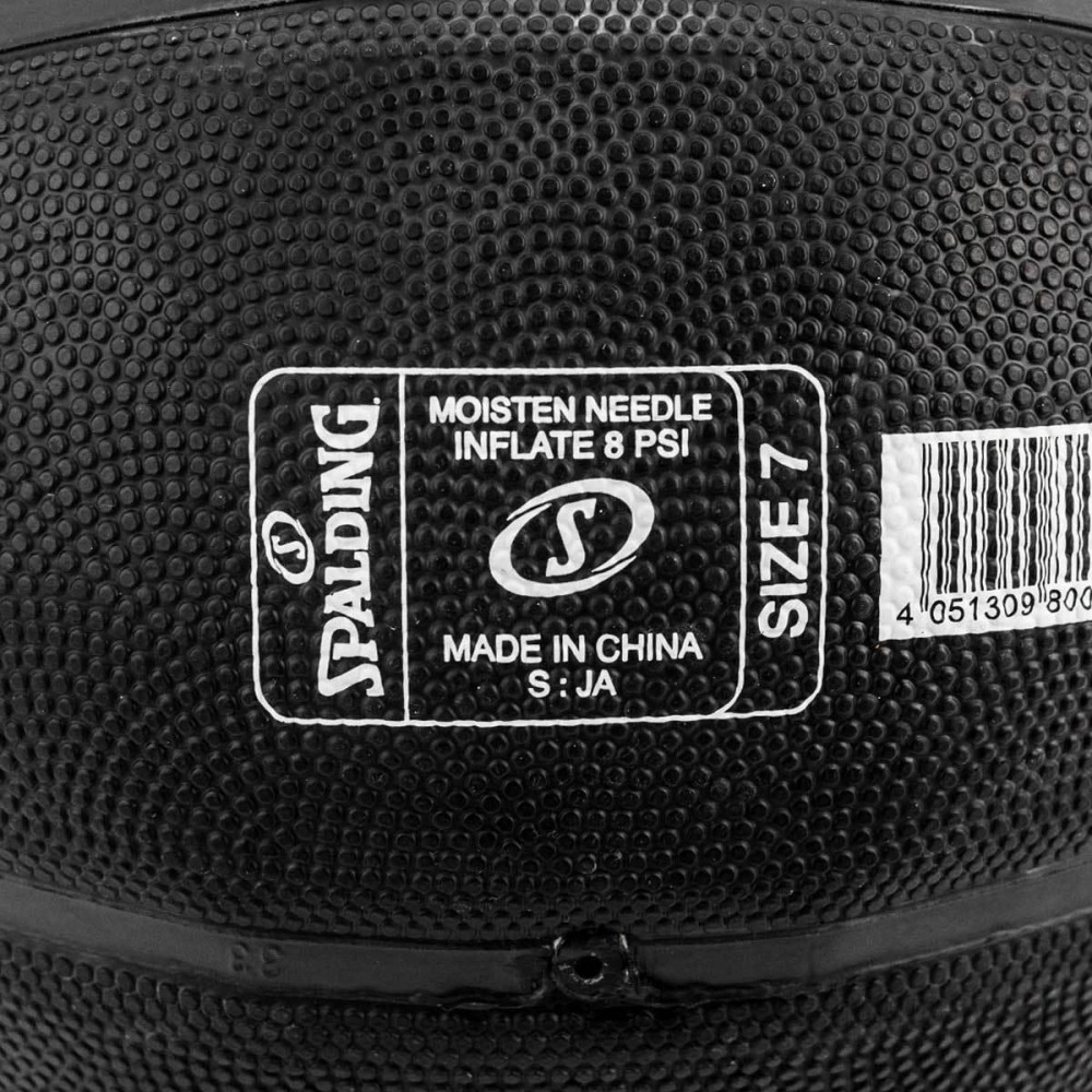 М'яч баскетбольний Spalding NBA Black розмір 7 гумовий чорний (3001500300017)