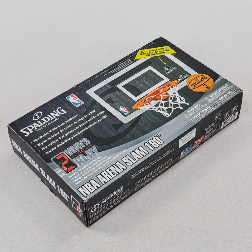 Міні-щит баскетбольний Basketball MiniHoop NBA 46х27 см з кільцем 22,5 см та сіткою (56103CN)