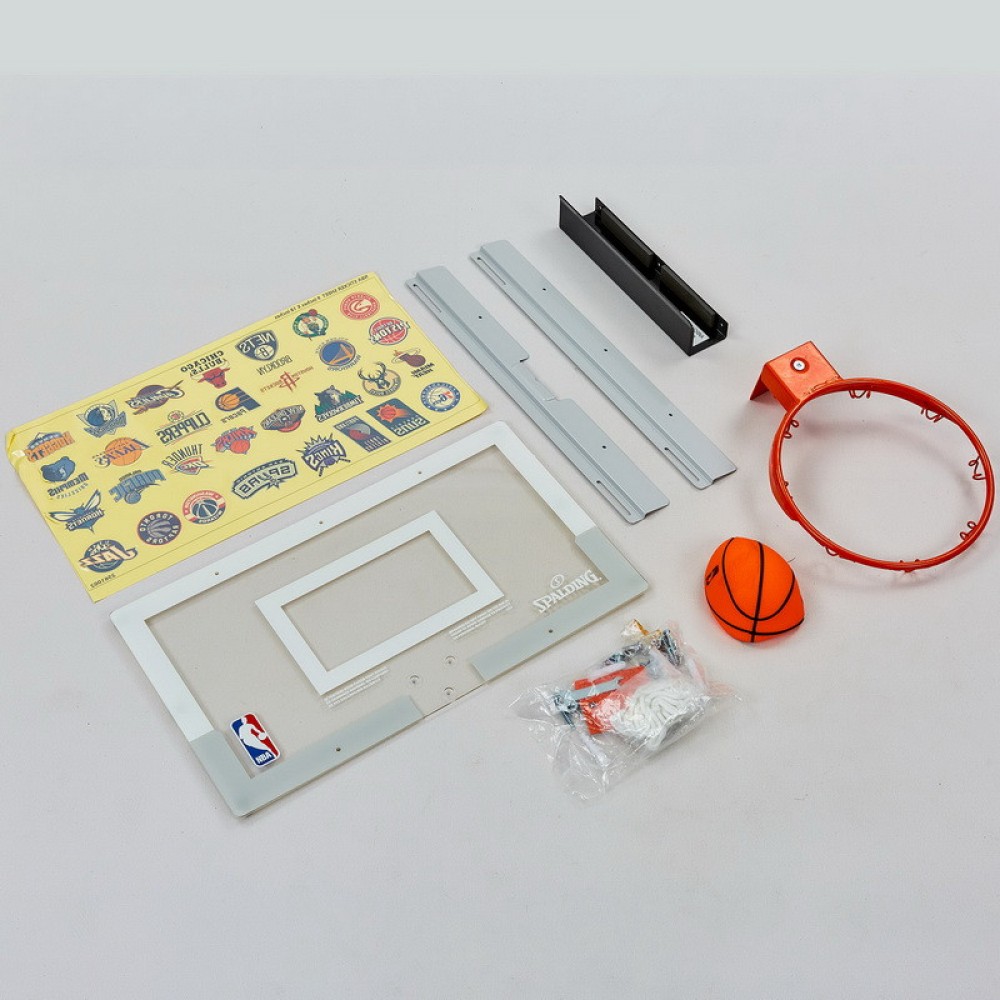 Міні-щит баскетбольний Basketball MiniHoop NBA 46х27 см з кільцем 22,5 см та сіткою (56103CN)