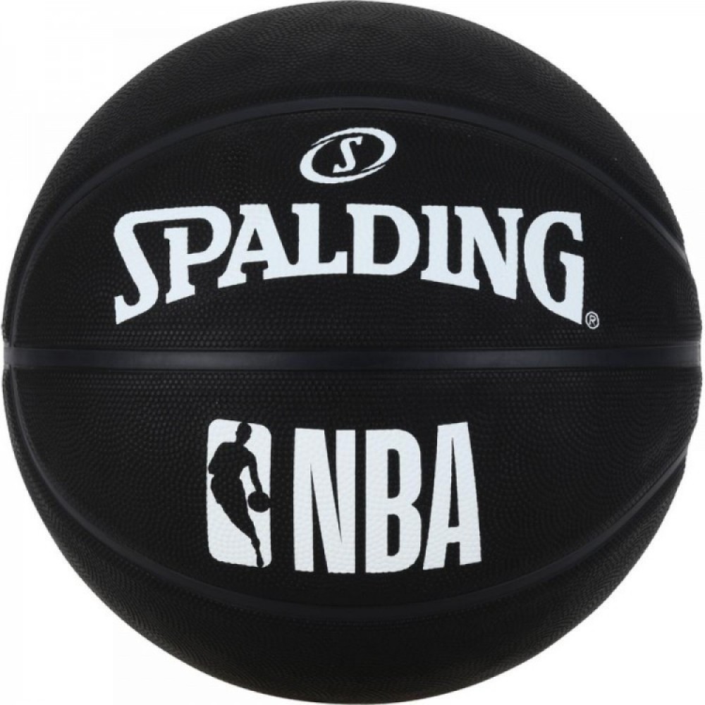М'яч баскетбольний Spalding NBA Black розмір 7 гумовий чорний (3001500300017)