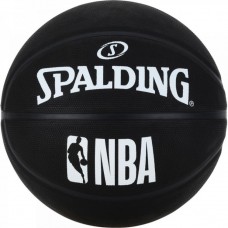 М'яч баскетбольний Spalding NBA Black розмір 7 гумовий чорний (3001500300017)