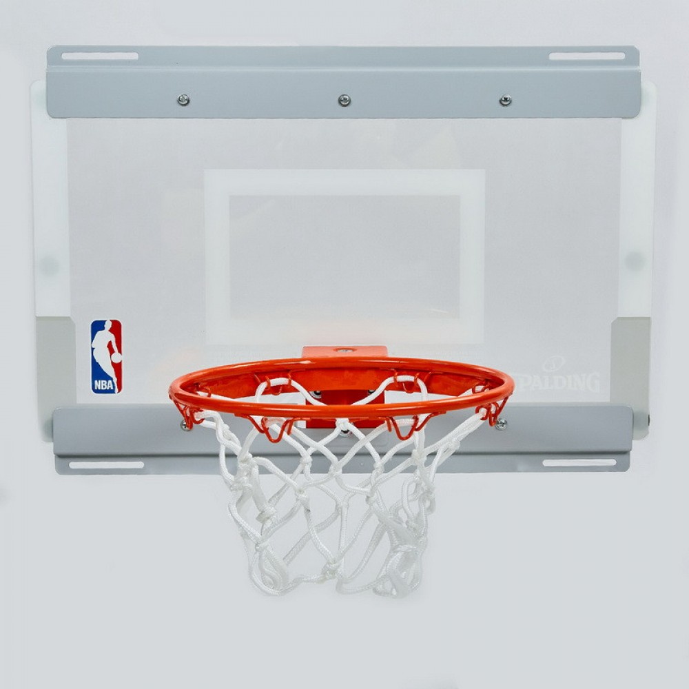 Міні-щит баскетбольний Basketball MiniHoop NBA 46х27 см з кільцем 22,5 см та сіткою (56103CN)