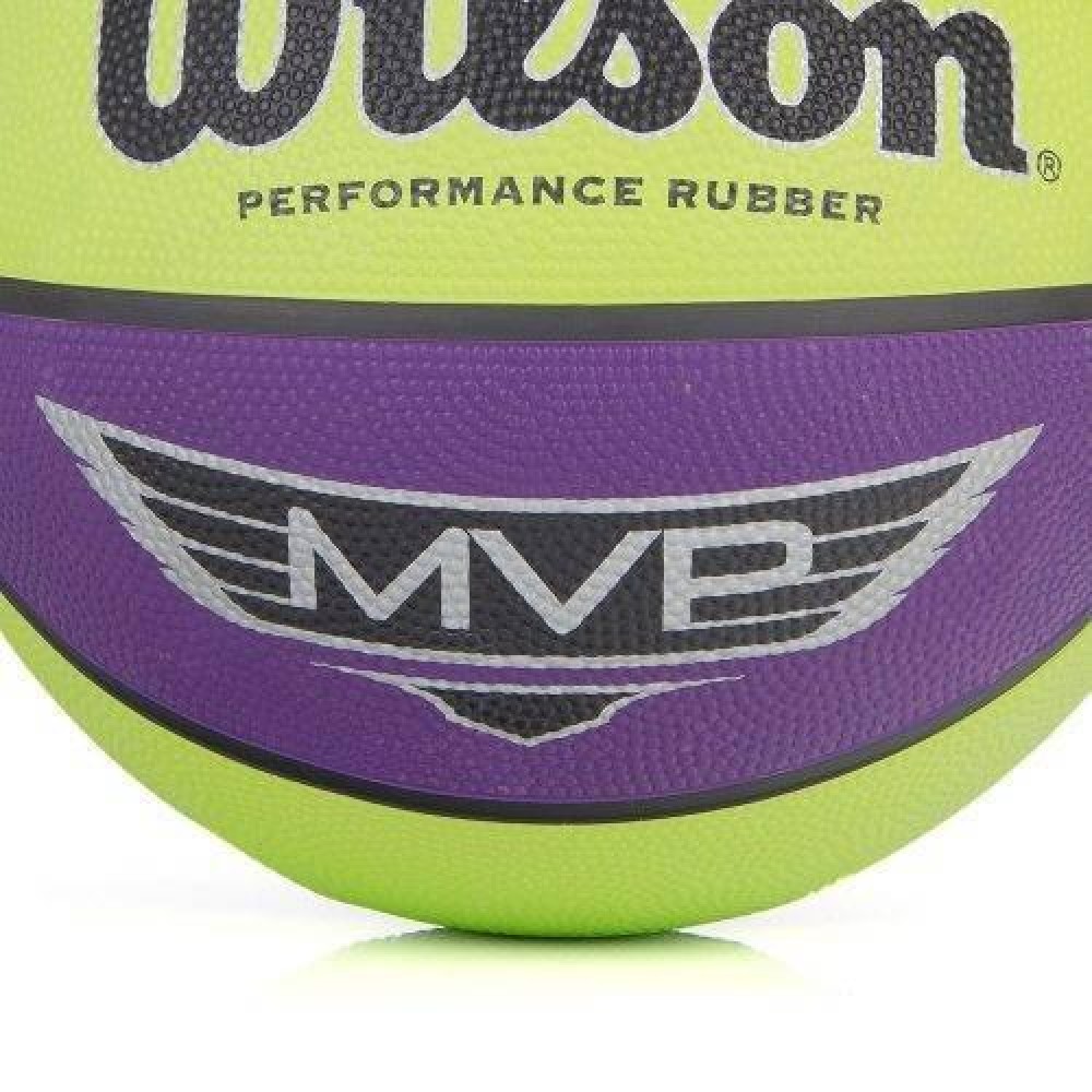 М'яч баскетбольний Wilson MVP розмір 7 гумовий для вулиці-залу (WTB9067XB)